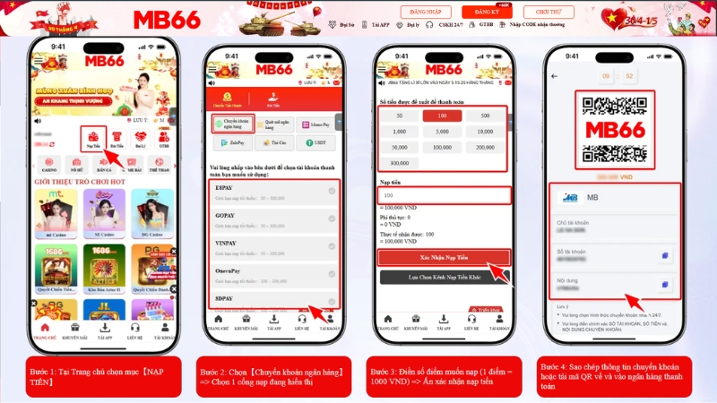 Nạp Tiền MB66 Nhanh 2026 – Hướng Dẫn Chi Tiết & An Toàn